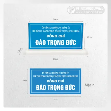 Biển chức danh mica