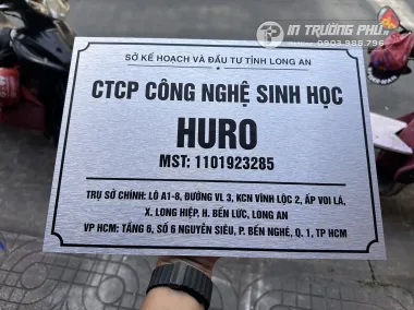 In UV trên Aluminium