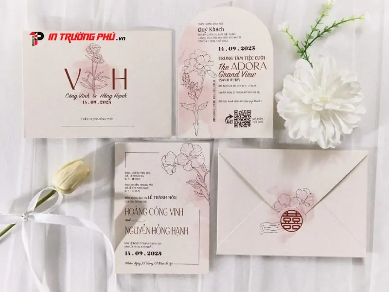 Tầm quan trọng của màu sắc in thiệp cưới trong thẩm mỹ hôn lễ