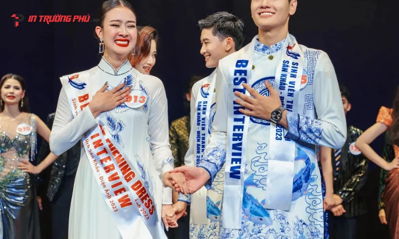 Băng hoa hậu - In Trường Ph&uacute; - SASH