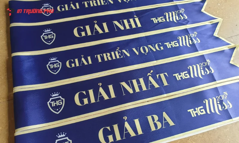 Băng hoa hậu - In Trường Ph&uacute; - SASH