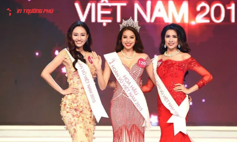 Băng hoa hậu - In Trường Ph&uacute; - SASH