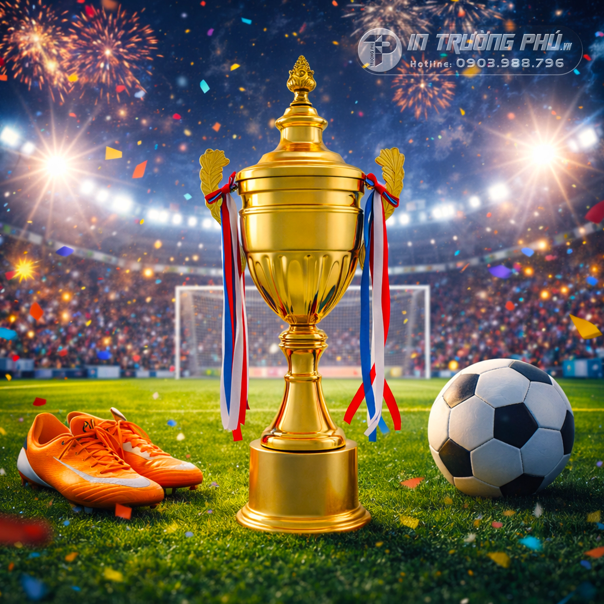 Cúp thể thao - In Trường Phú - Cúp Vinh Danh - Quà Tặng Ý Nghĩa - Trao Giải Lưu Niệm
