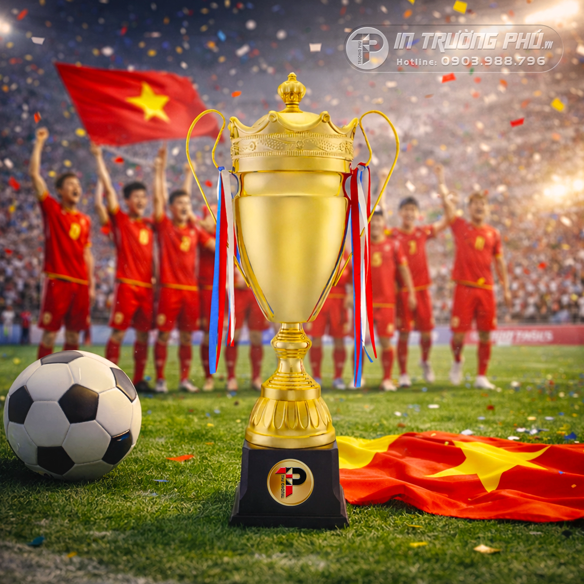 Cúp thể thao - In Trường Phú - Cúp Vinh Danh - Quà Tặng Ý Nghĩa - Trao Giải Lưu Niệm