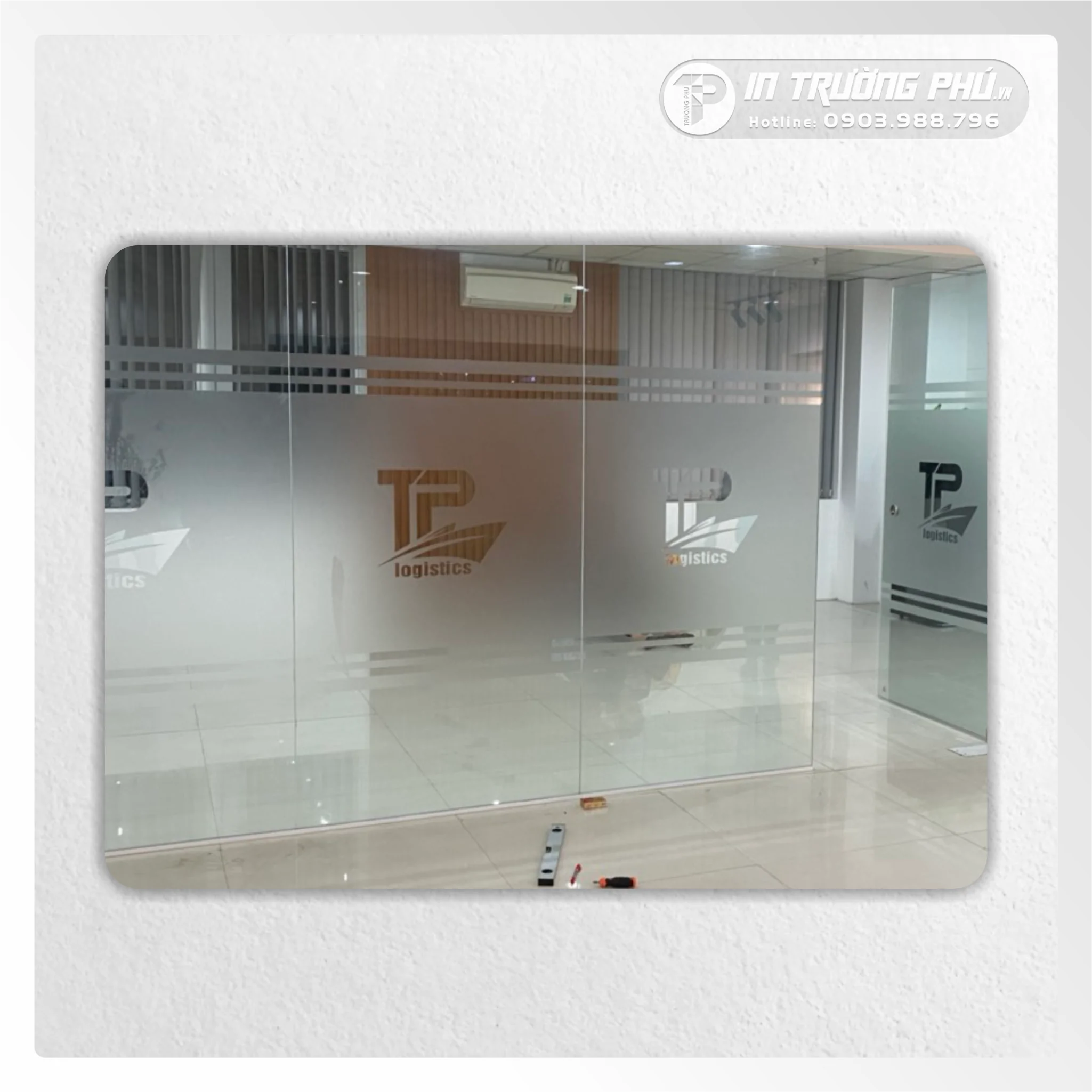 Cắt Chữ Decal Cát Mờ 