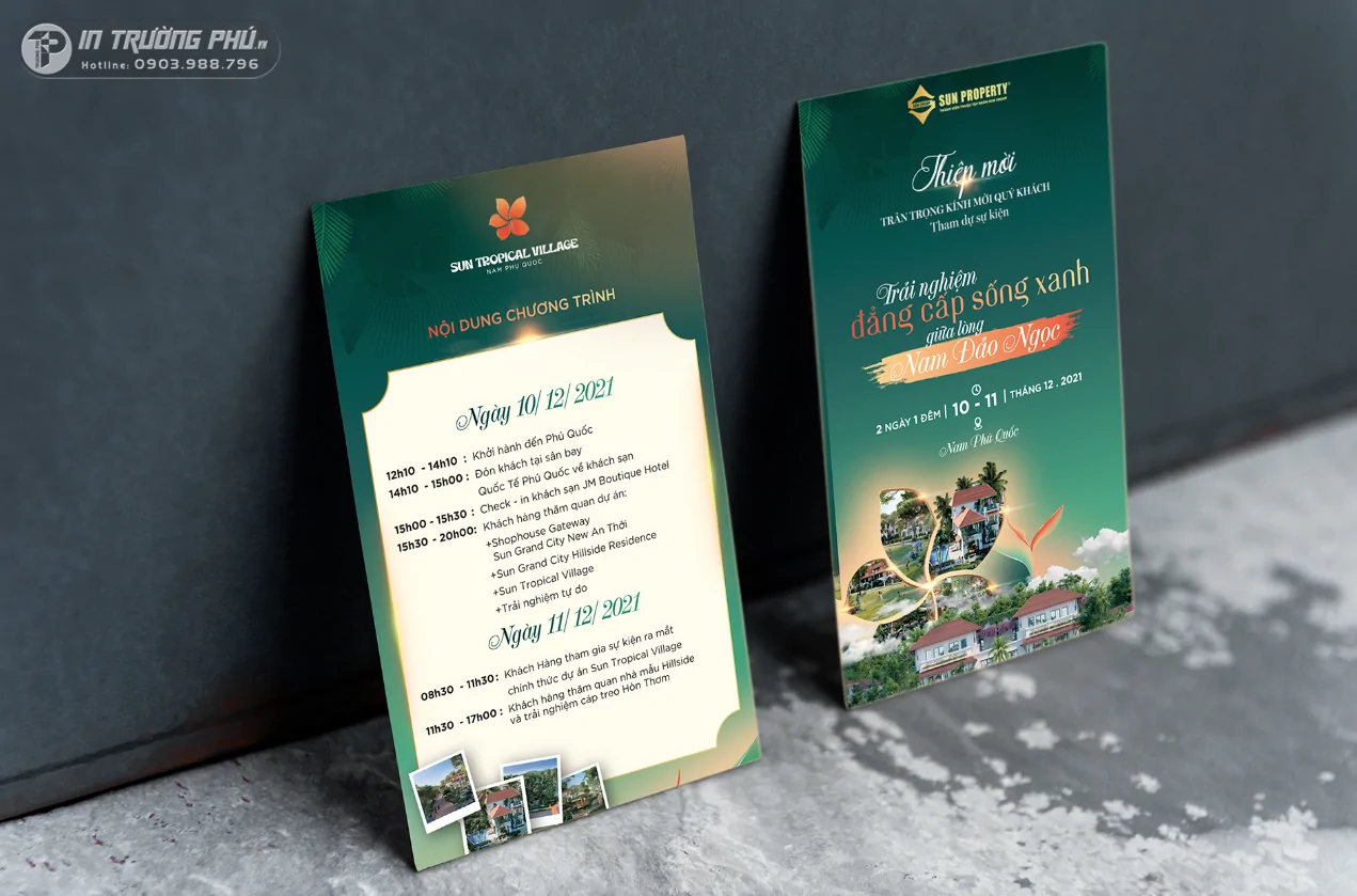 Thiệp sự kiện - In Trường Ph&uacute;