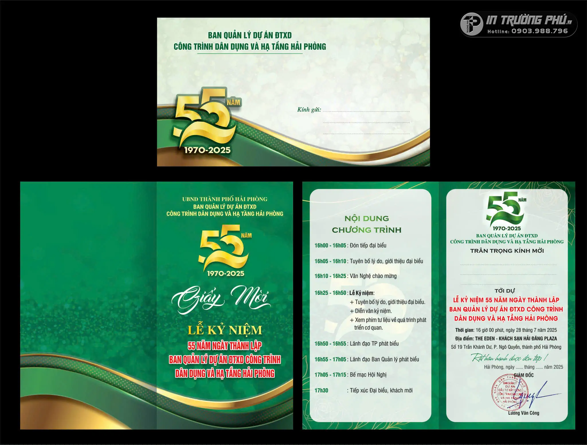 Thiệp sự kiện - In Trường Ph&uacute;