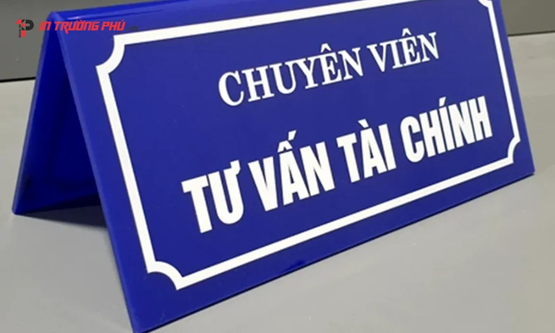 Biển chức danh mica - In Trường Ph&uacute;