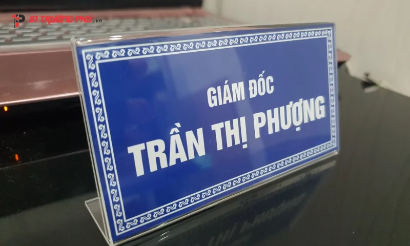 Biển chức danh mica - In Trường Ph&uacute;