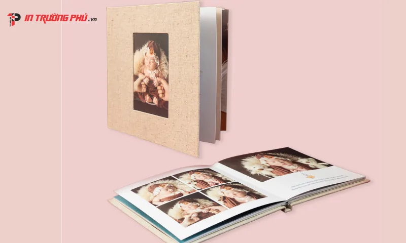  Photobook mở phẳng liền trang b&igrave;a