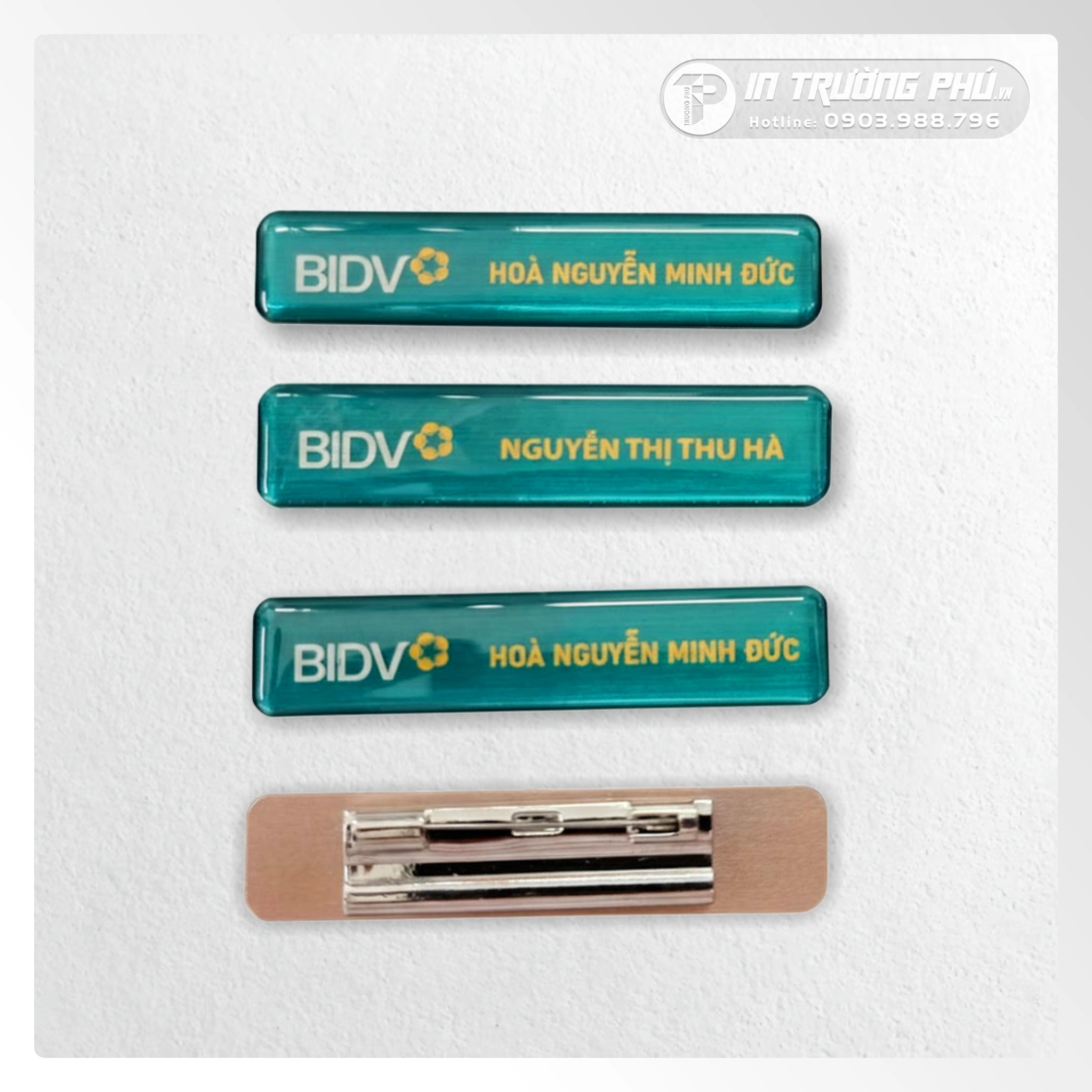 Thẻ Tên Nhân Viên Cao Cấp - Hợp Kim Nhôm / Epoxy