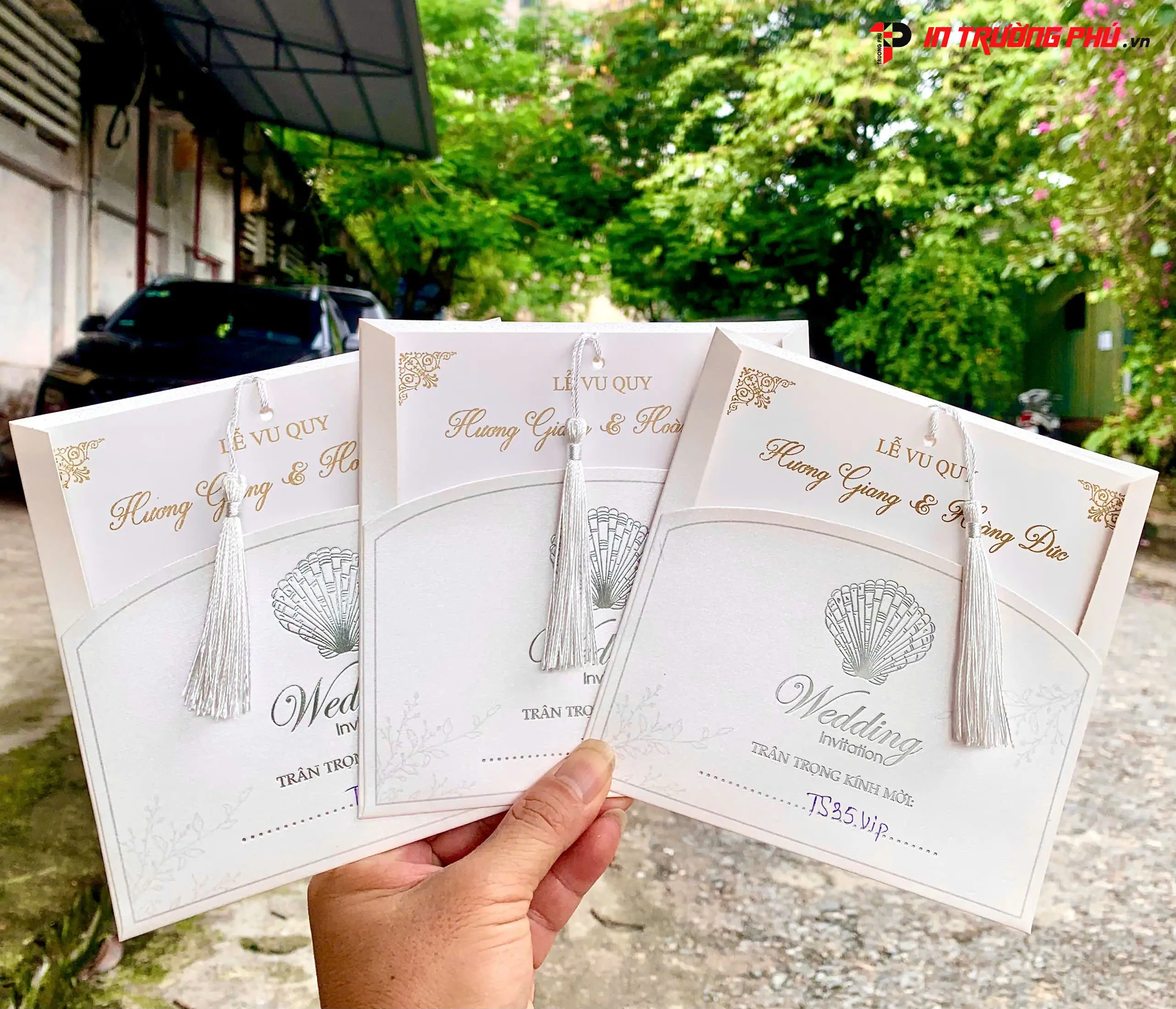 Thiệp cưới cao cấp - in tại IN TRƯỜNG PHÚ