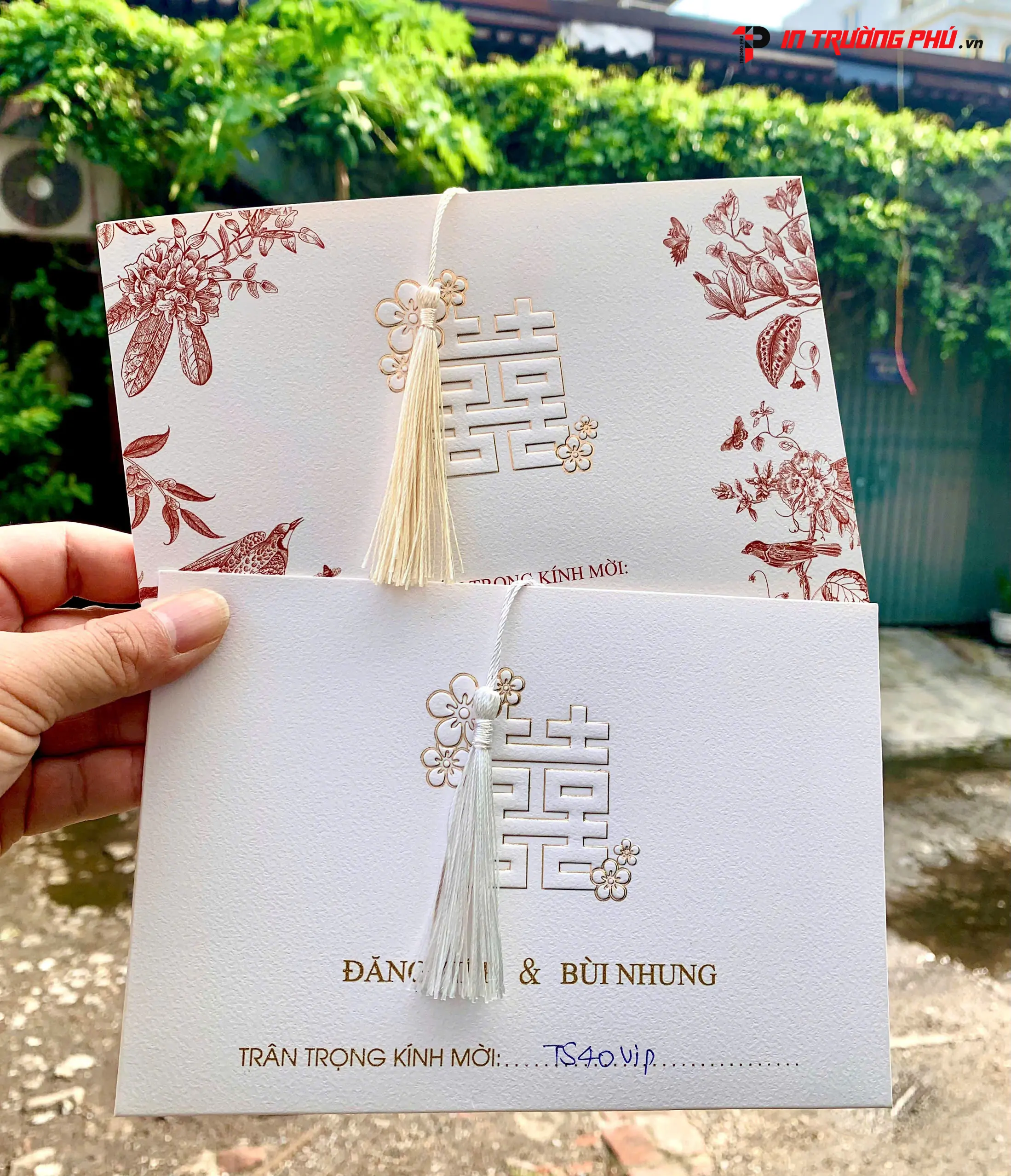 Thiệp cưới cao cấp - in tại IN TRƯỜNG PHÚ